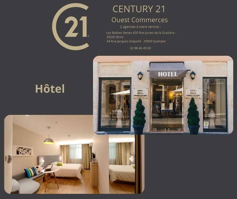 Vente hôtel bureau 2 ** 30 ch en zc du Morbihan