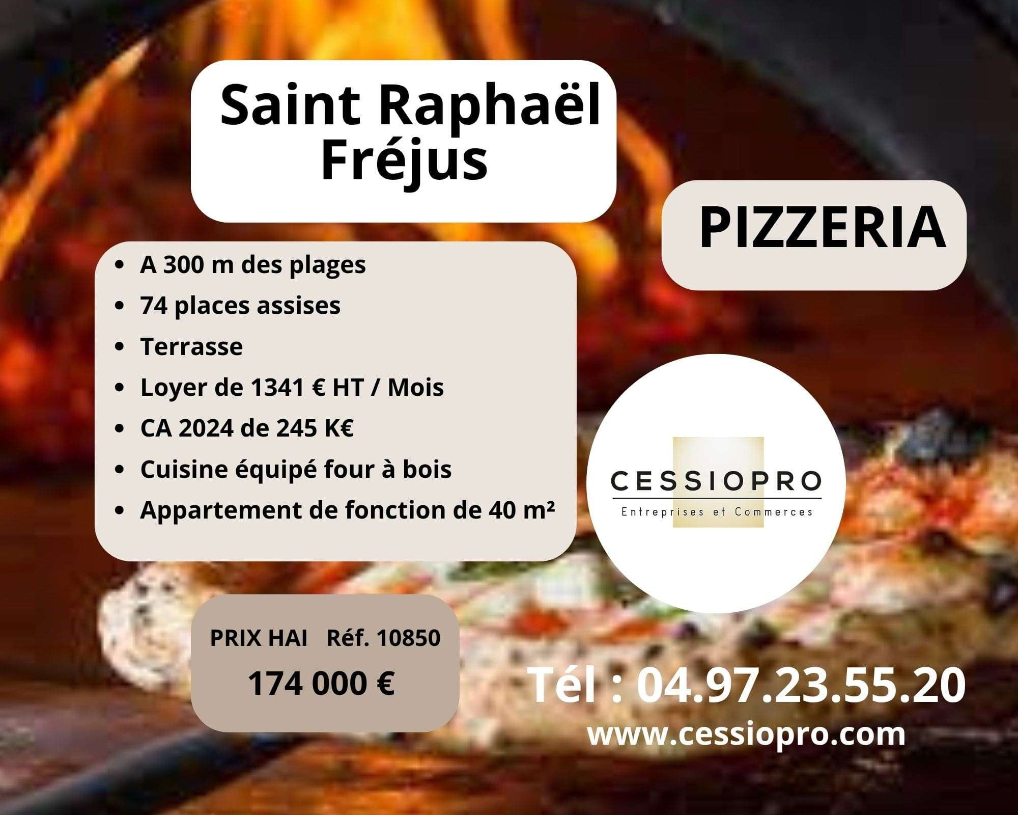 A vendre pizzeria feu de bois à Saint Raphaël