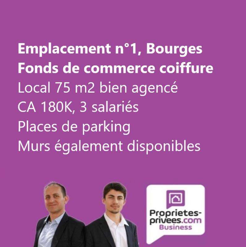 Vente salon de coiffure emplacement N°1 à Bourges