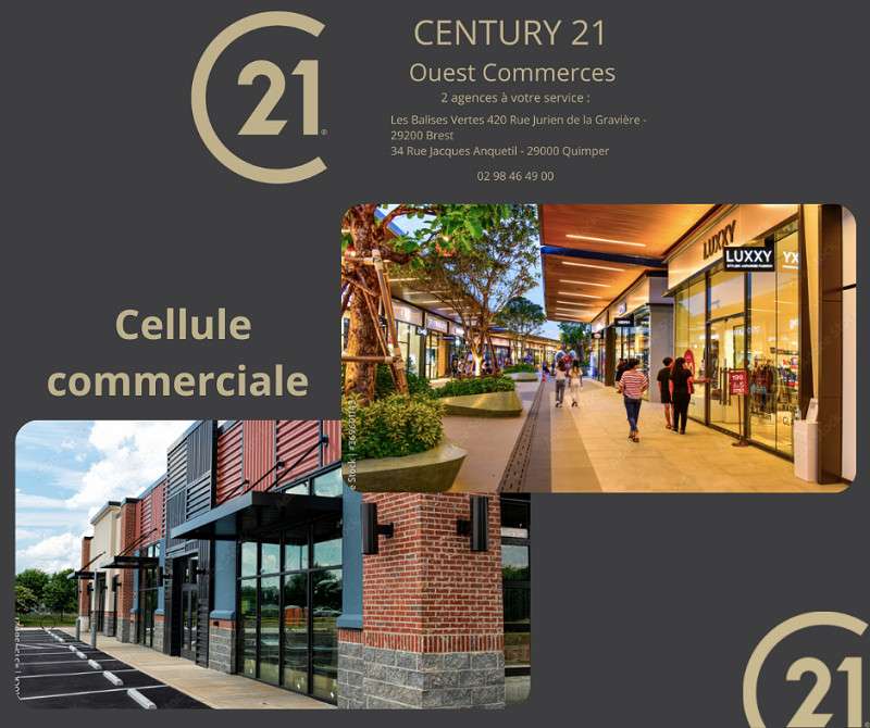 A louer superbe celulle 355m² empl N°1 Quimper