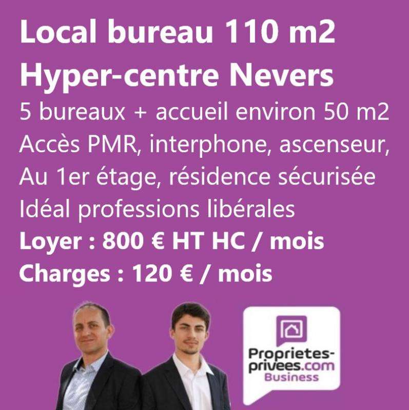 A louer local commercial 110m² centre-ville Nevers