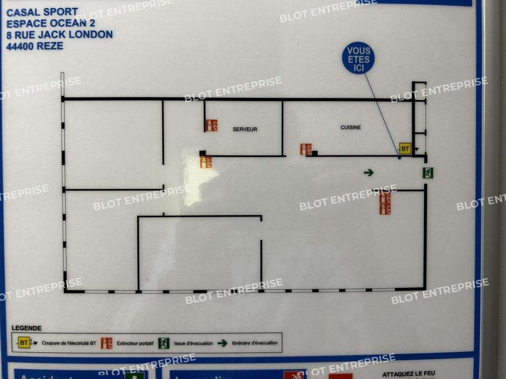 A louer bureaux 169m² à Rezé