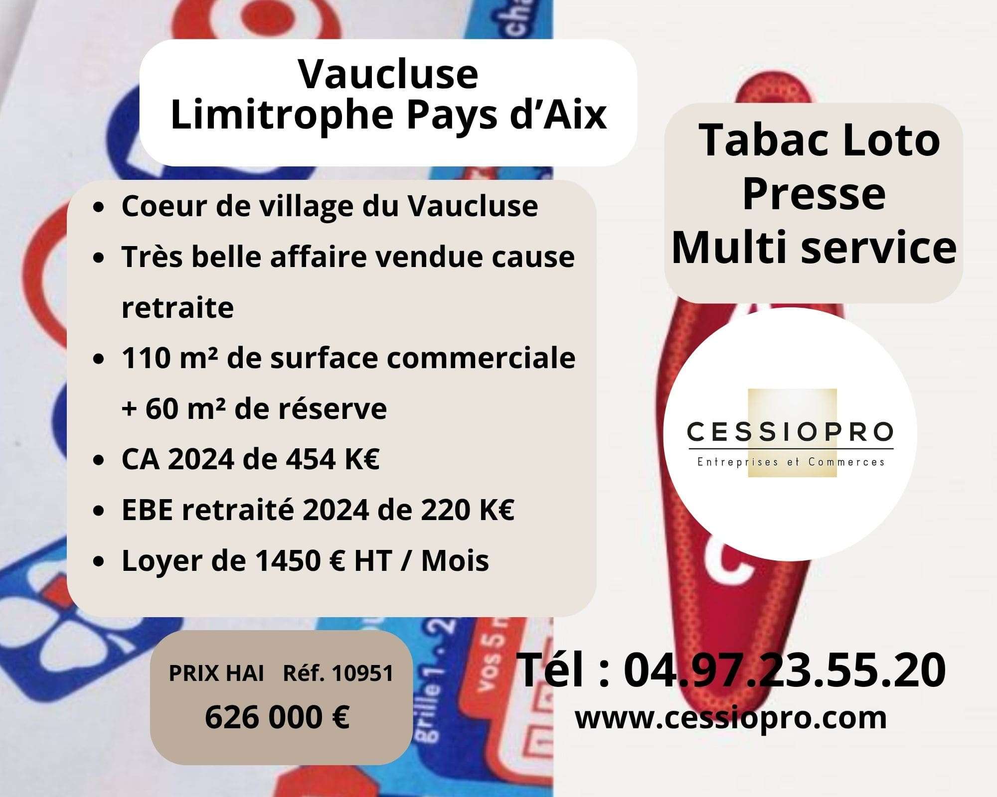 A vendre grand FDC tabac loto presse à Aix en Pce