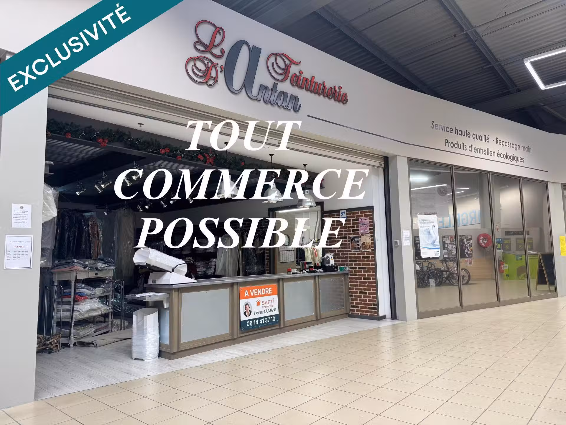 AV pressing 150m² empl stratégique à Pont-l'Évêque