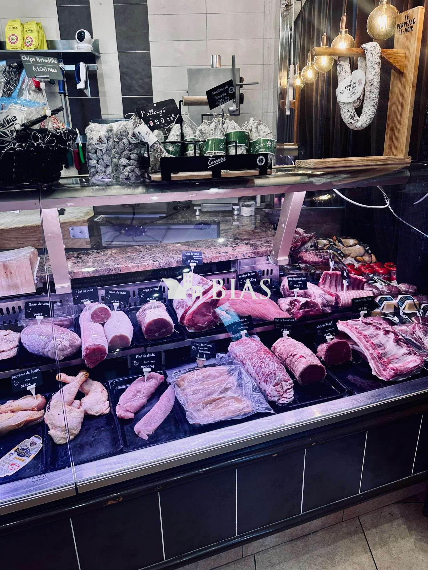 Vente boucherie rôtisserie en centre ville Paris