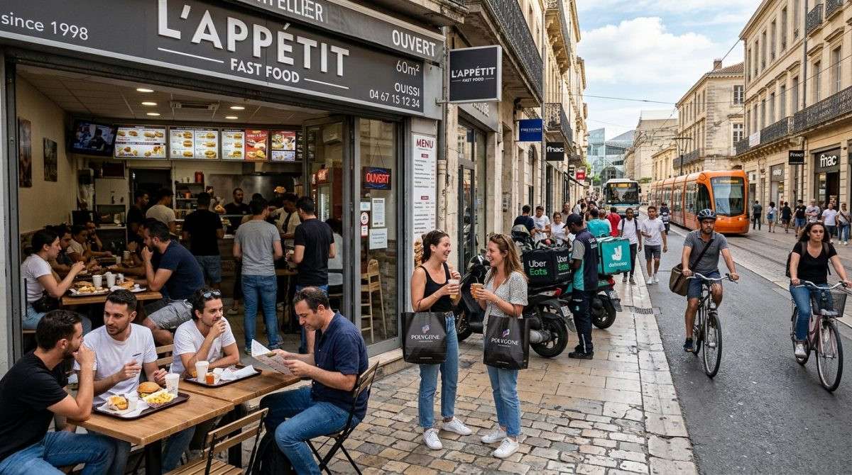 Vente murs loués restauration rapide à Montpellier