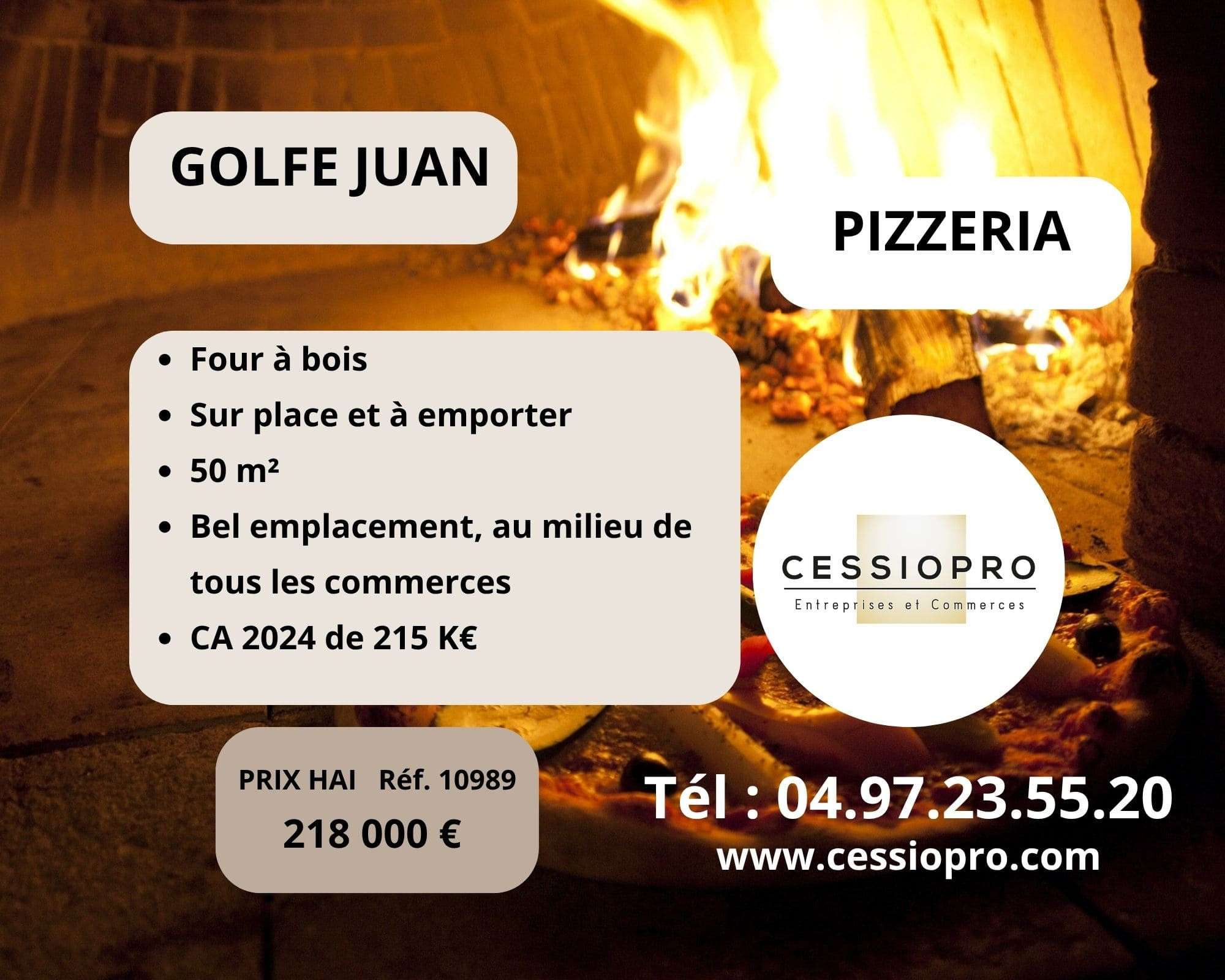 A vendre pizzéria four à bois sur place et vae 06
