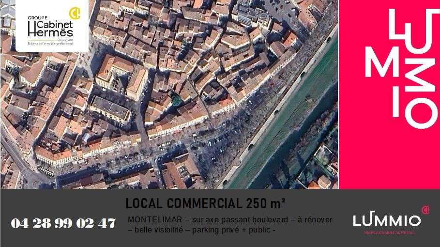 Local à rénover 250m² + parking privé à Montélimar