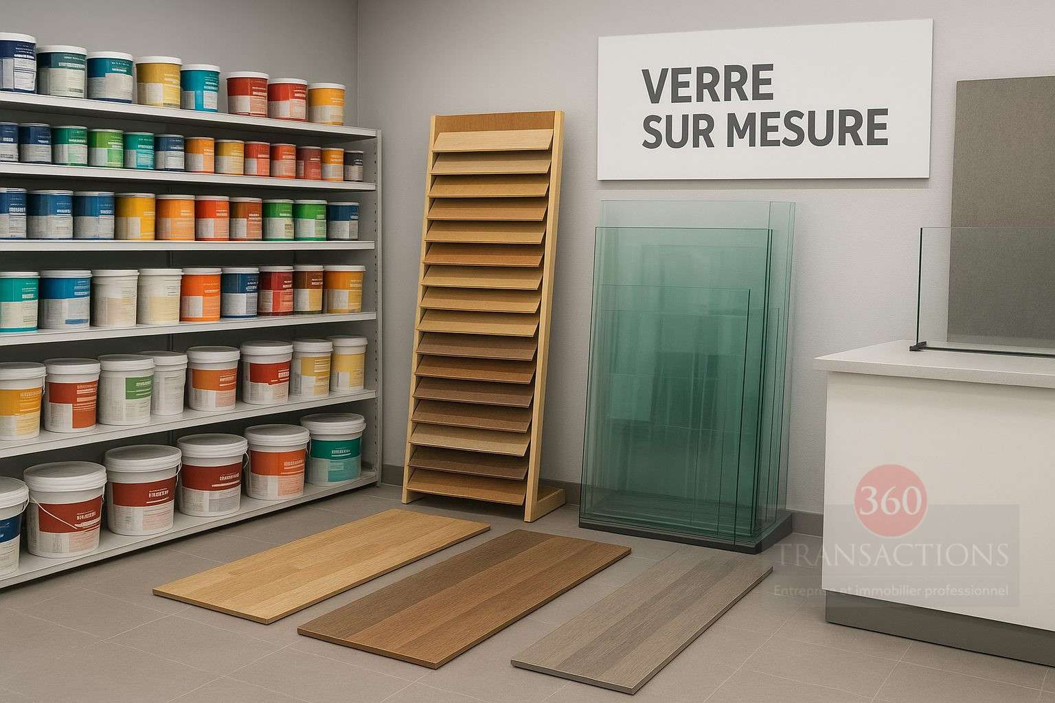 Vente FDC peinture revêtements sols à Villeneuve