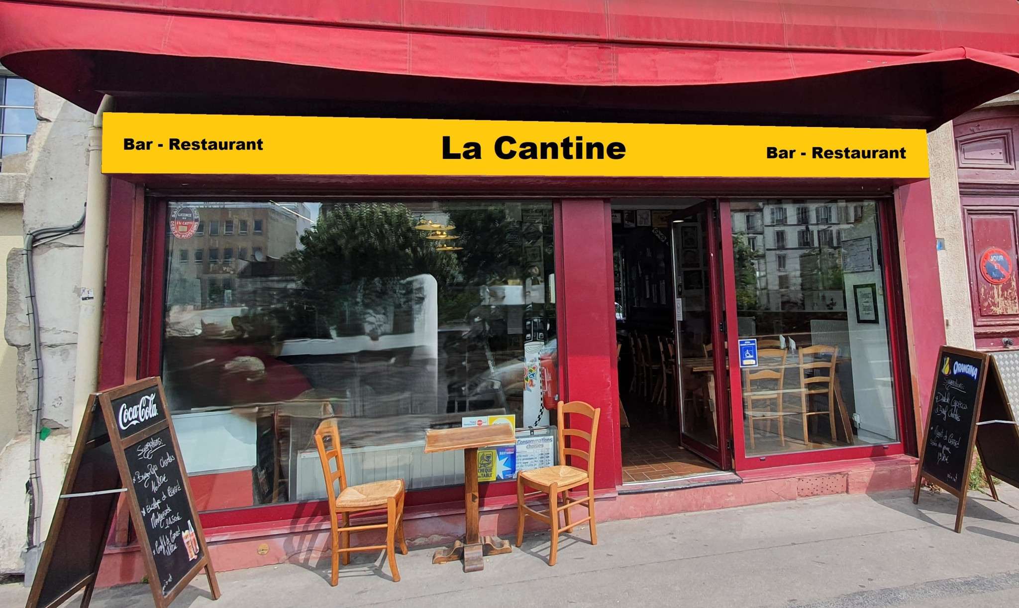 AV murs et fonds bar restaurant la Plaine St Denis