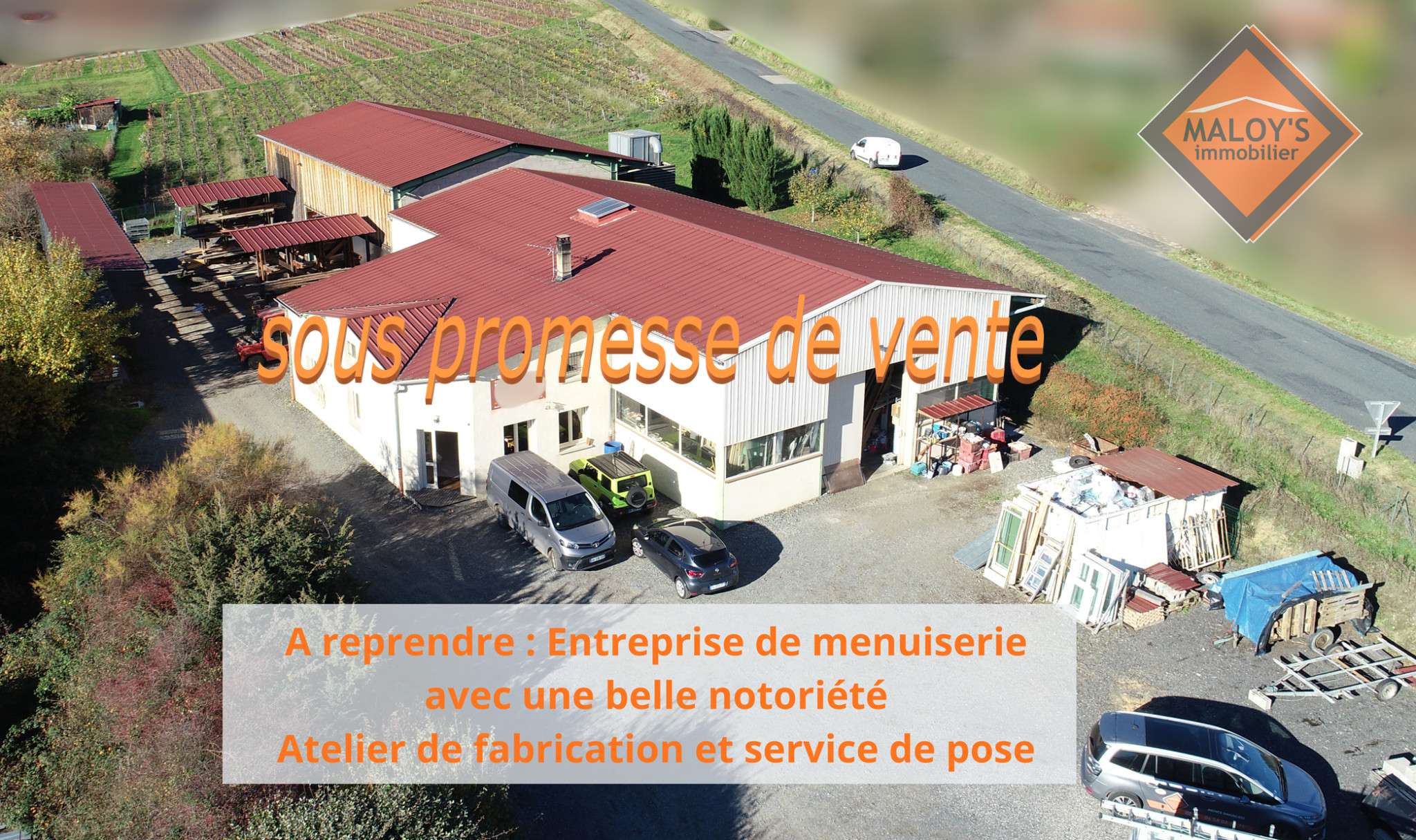 Vente FDC menuiserie bois pvc alu à Letra