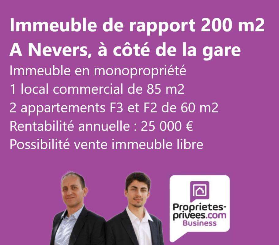Vente immeuble de rapport 200m² à Nevers centre