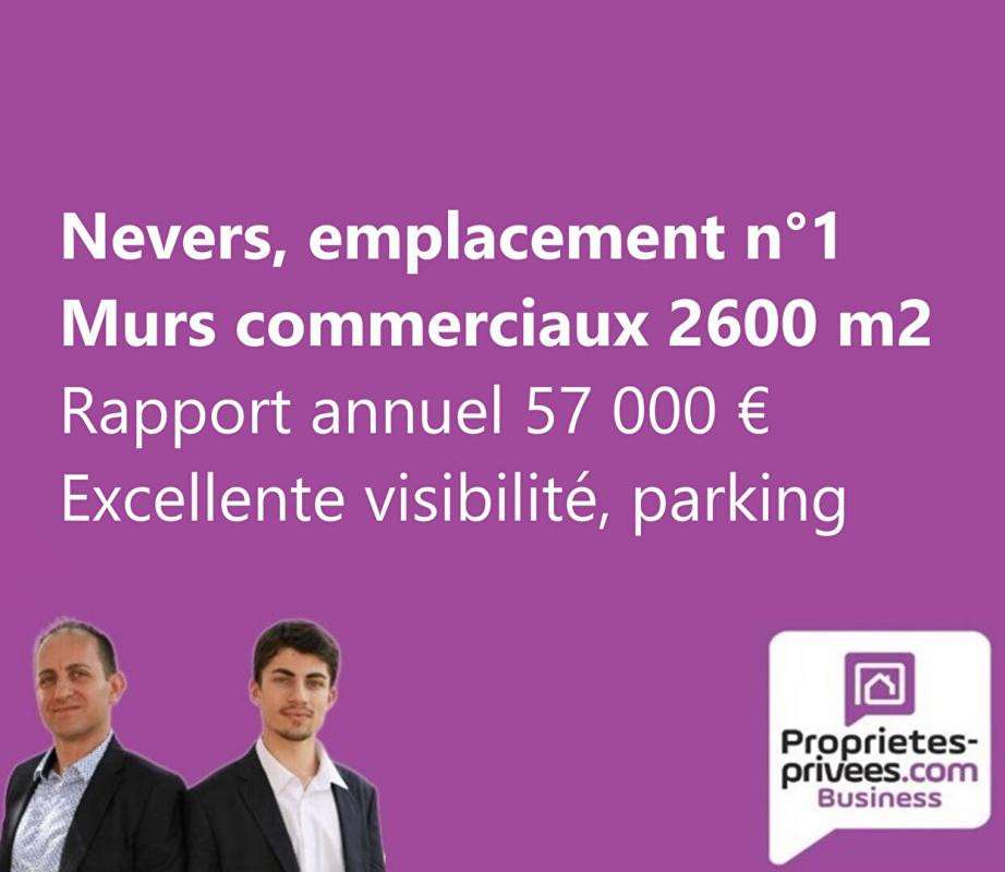 A vendre murs commerciaux 2600m² empl N°1 Nevers