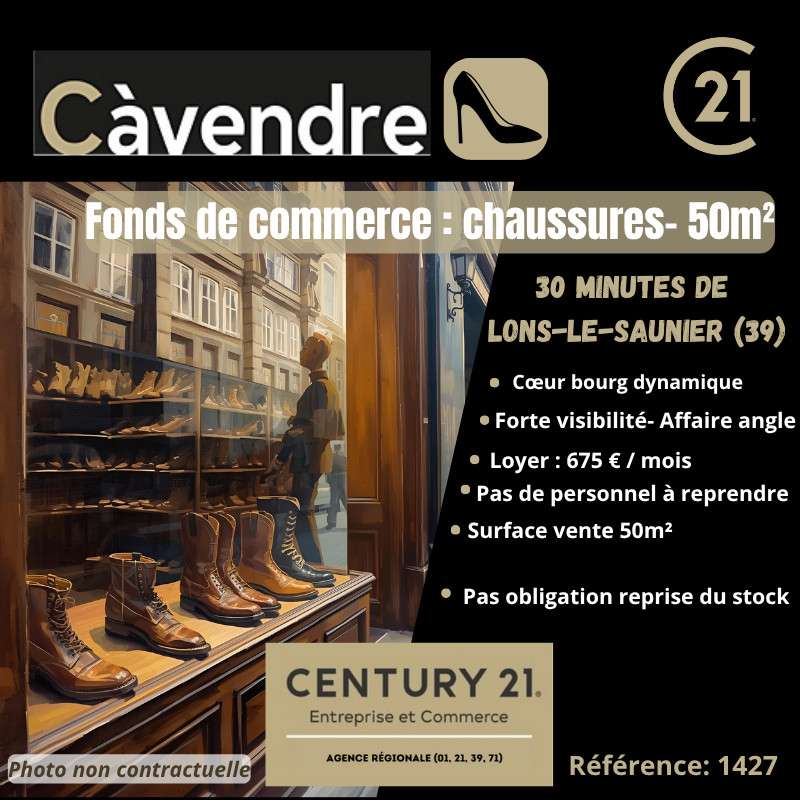 Cède FDC chaussures et accessoires Lons le Saunier