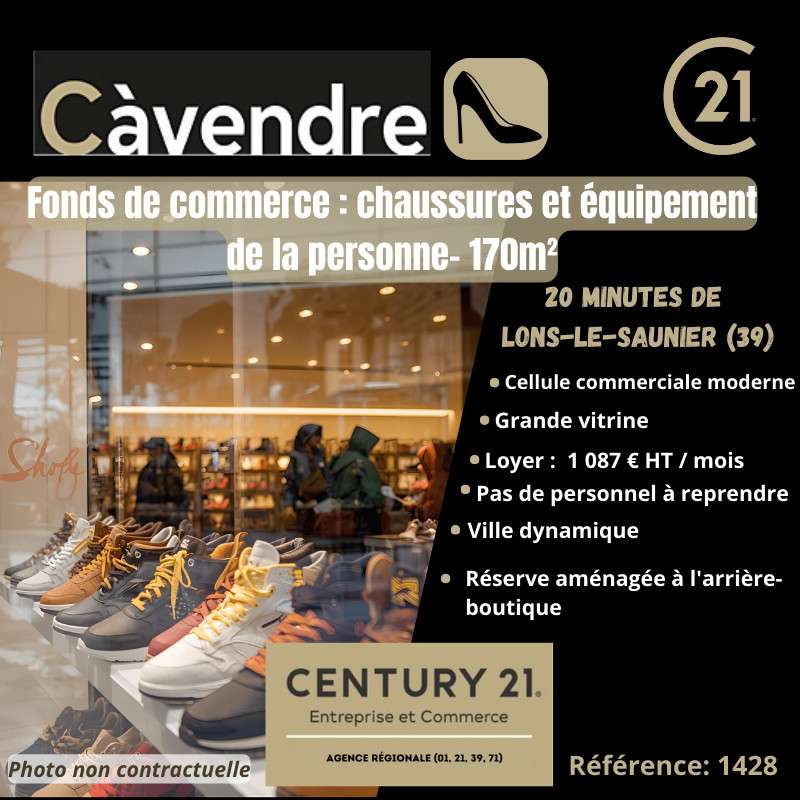 Cession FDC vente de chaussures ville dynamique 39