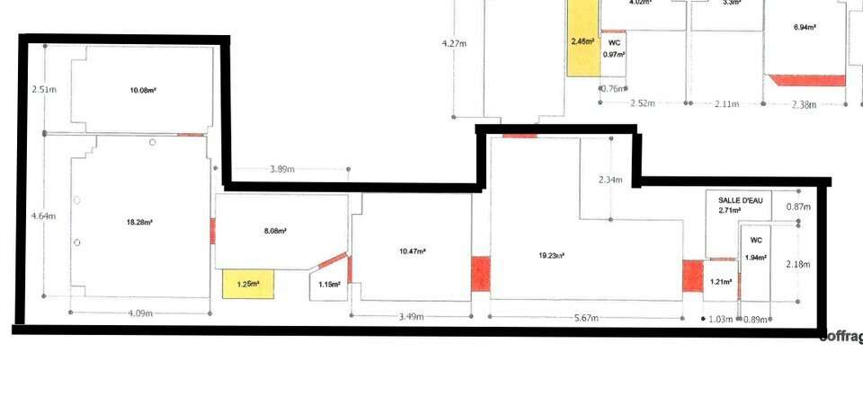 Bureaux 85m² à louer Paris 11ème rue A. Barbier