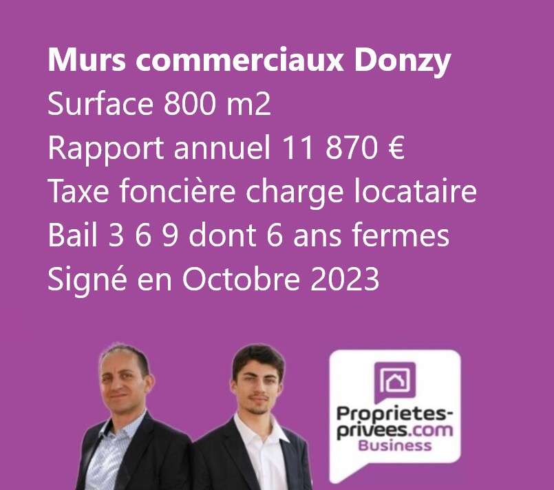 AV murs commerciaux loués de 800m² à Donzy