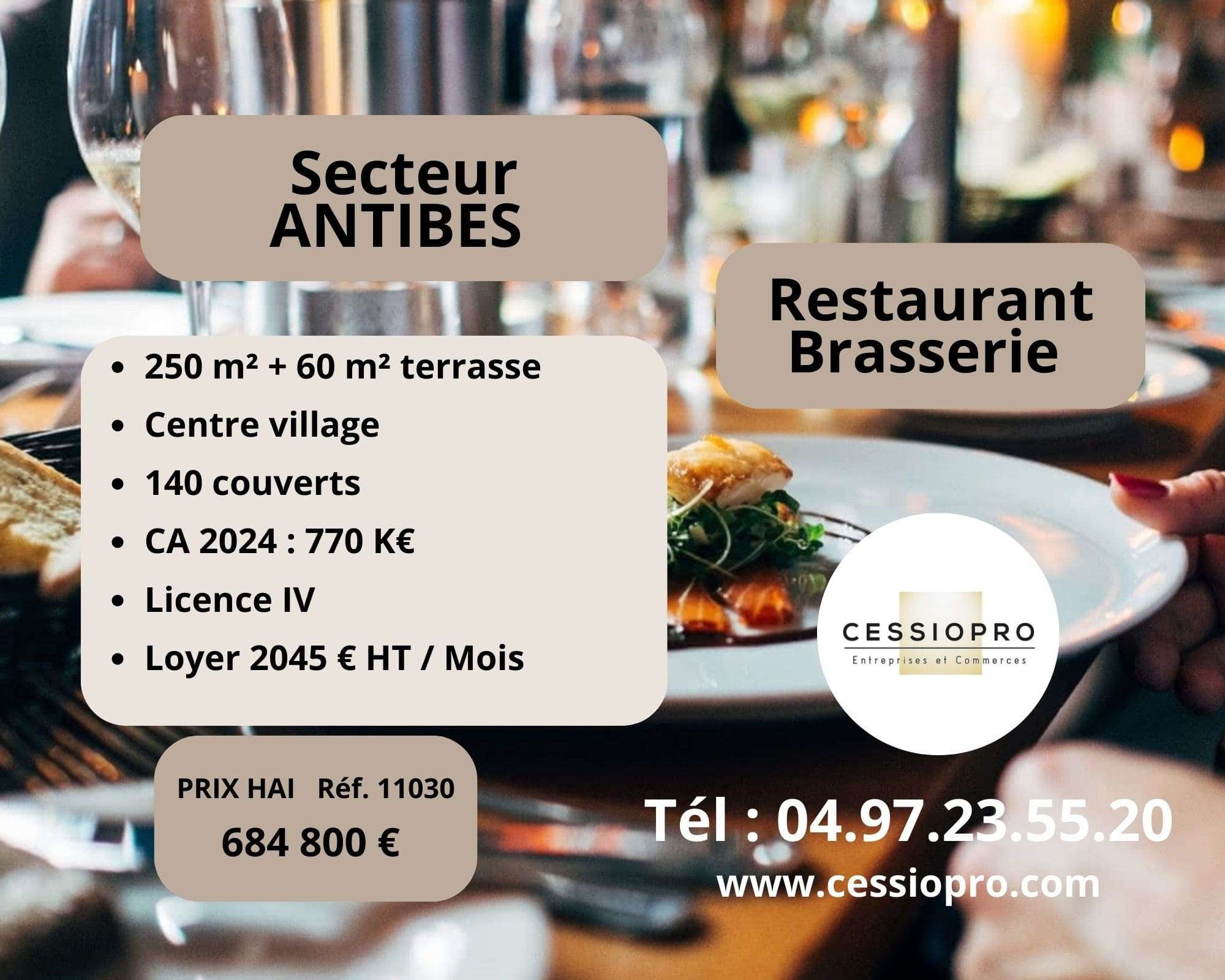 AV restaurant brasserie centre du village Antibes