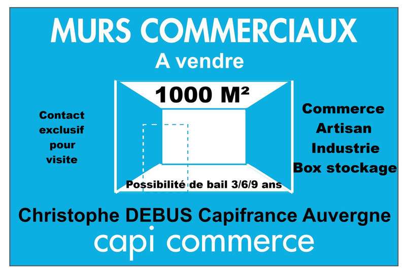 Cède bâtiment polyvalent 1000m² à Vichy bel empl
