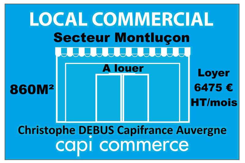 A louer local sur axe très fréquenté de Montluçon