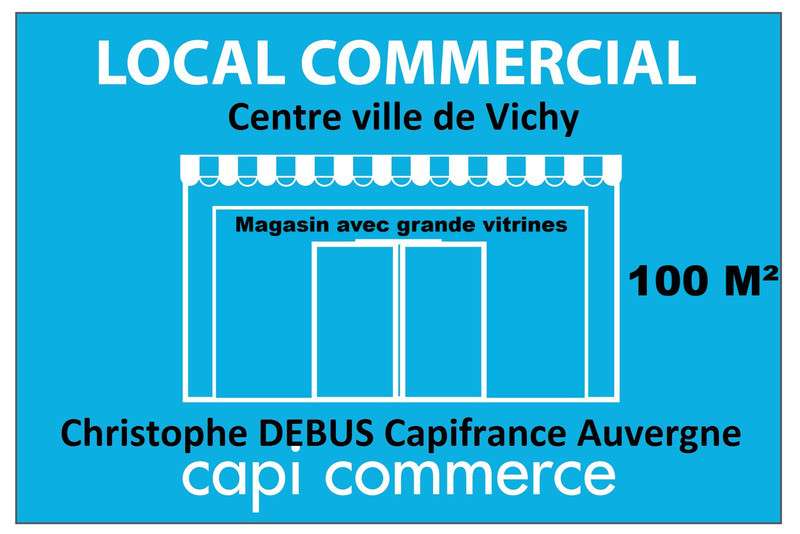 A céder boutique de 200m² emplacement N°1 Vichy