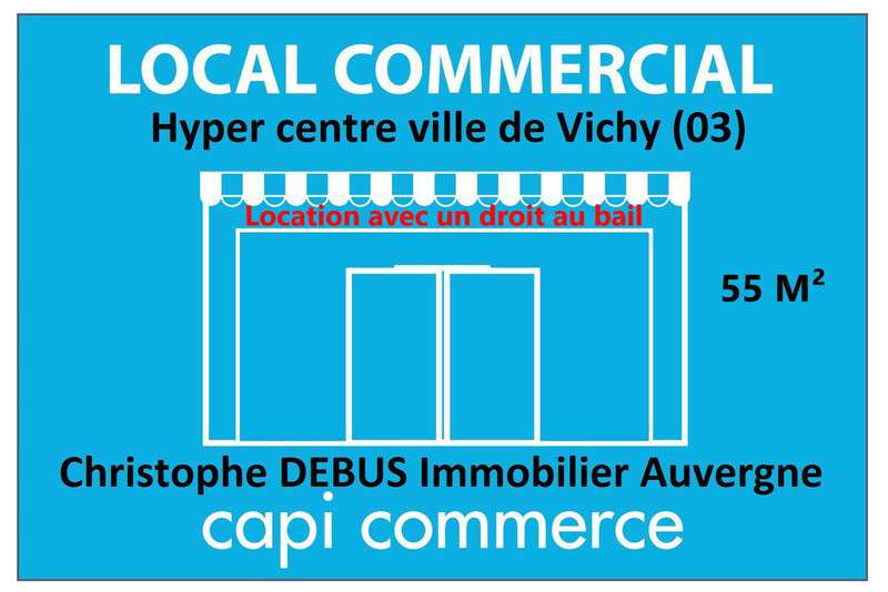 A louer local commercial de 100m² empl n°1 Vichy