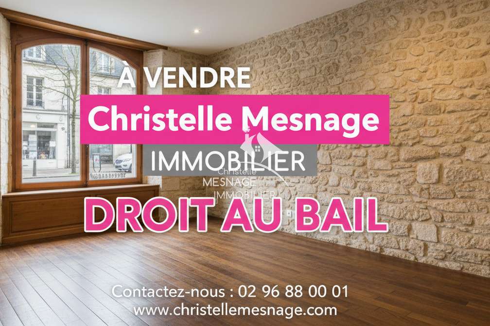 Cède droit au bail de 100m² centre Dinan bel empl