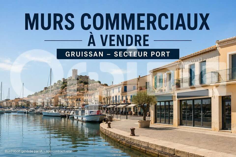 AV murs commerciaux 25m² à Gruissan Port empl N°1