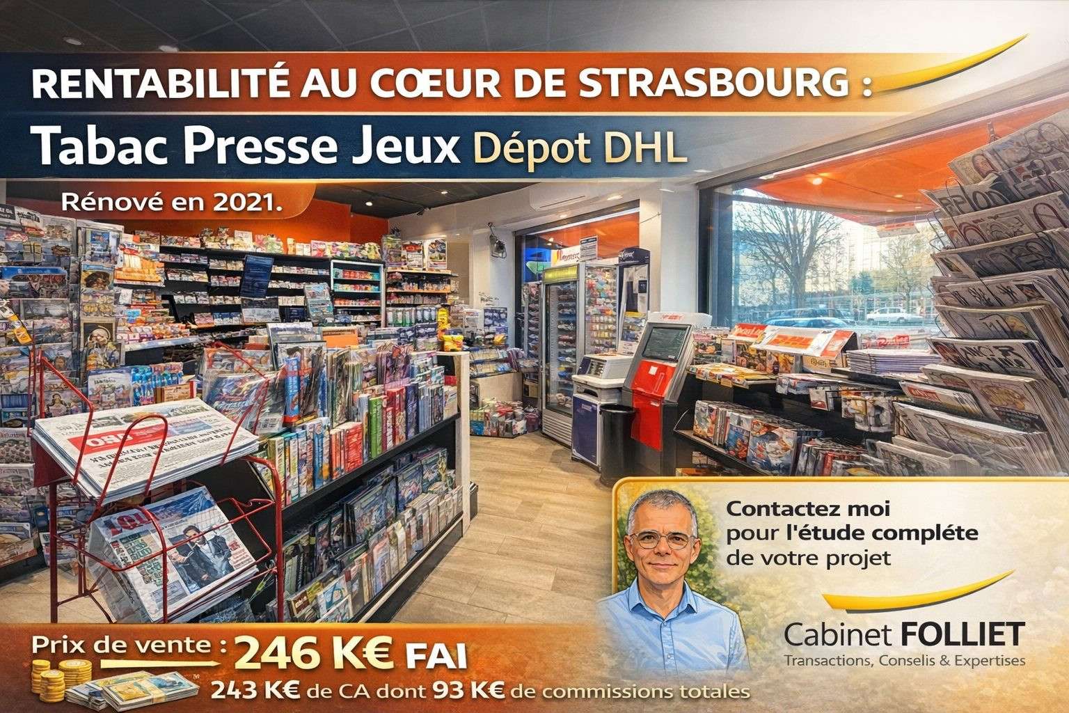 FDC tabac presse jeux à vendre à Strasbourg