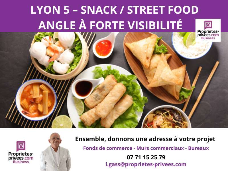 Vente FDC restauration street food 55m² à Lyon 5