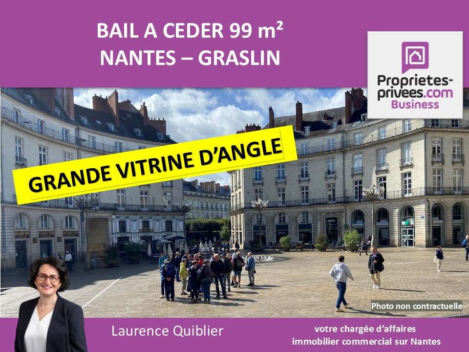 Bail à céder local 99m² rénové à Nantes Graslin