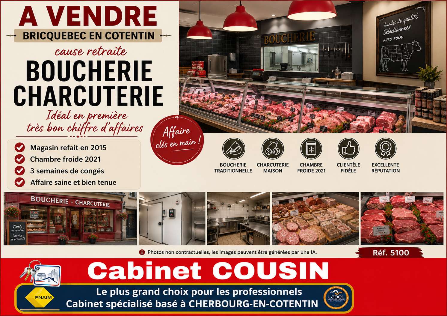 Vente boucherie charcuterie Bricquebec en Cotentin
