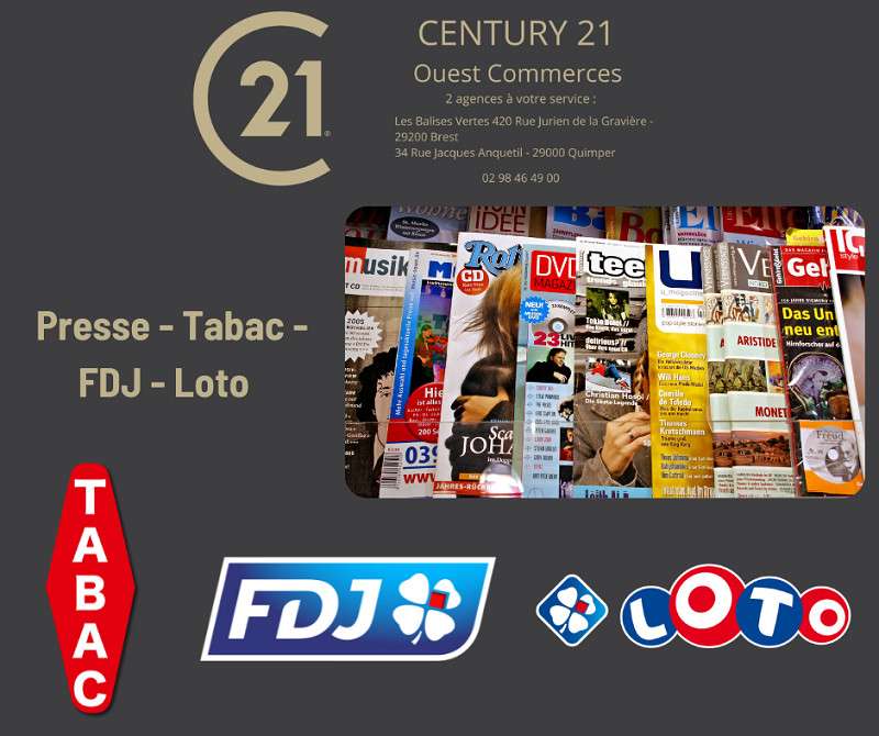 Vente bar tabac dans le triangle d'or de Brest