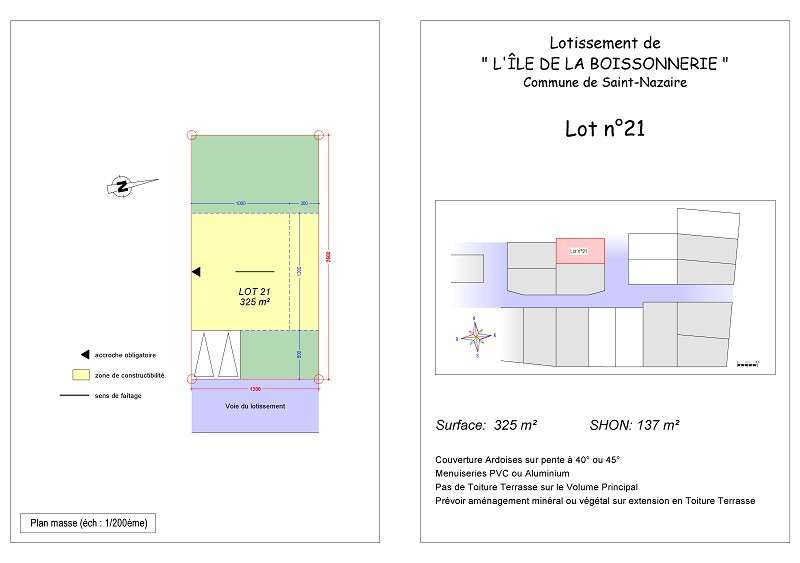 Vente bureau 325m² secteur Immaculée à St-Nazaire