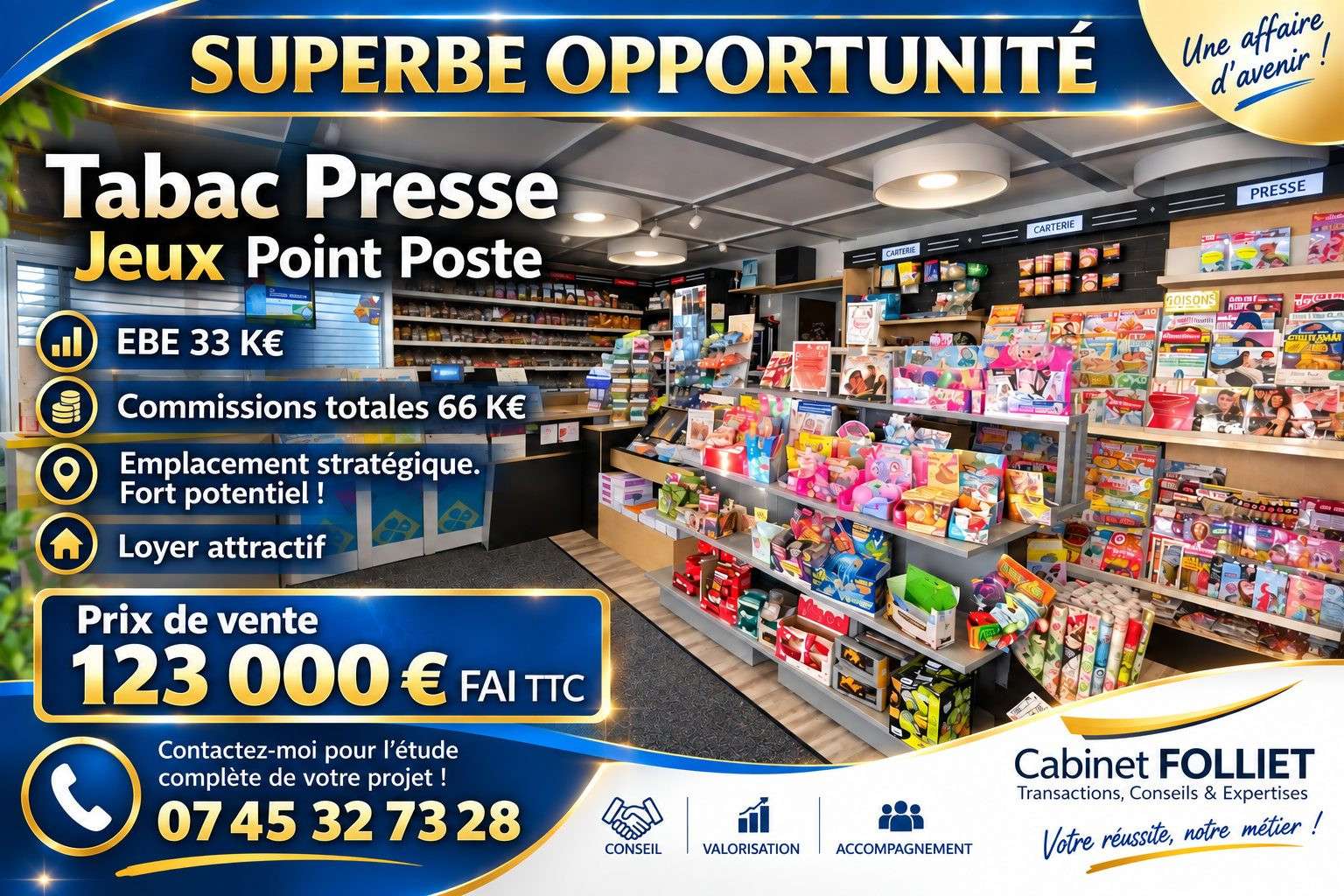 Fonds de commerce tabac presse à vendre à Wimmenau