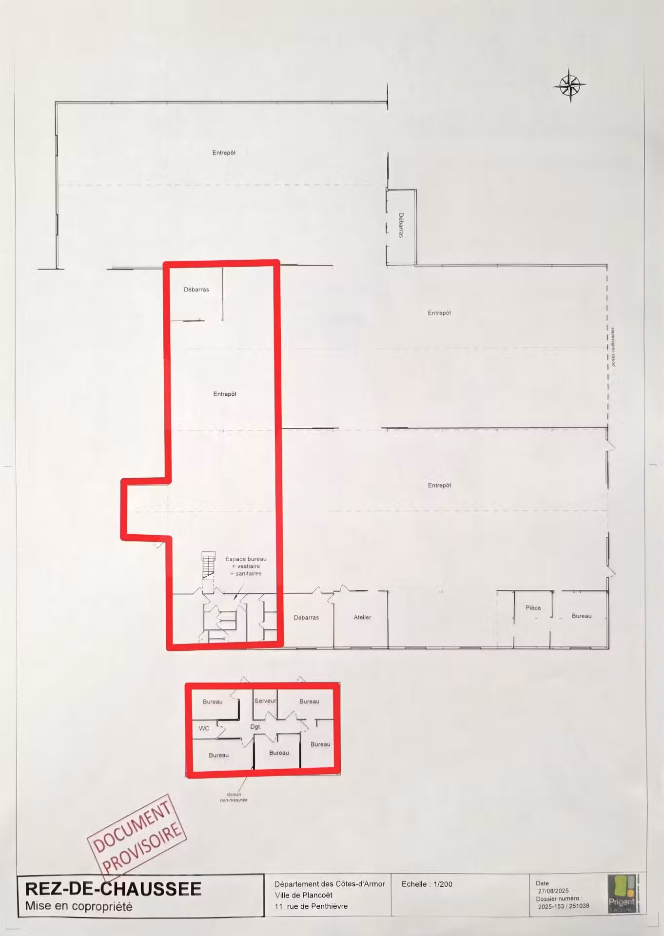 Vente local d'activité 300m² à Plancoët