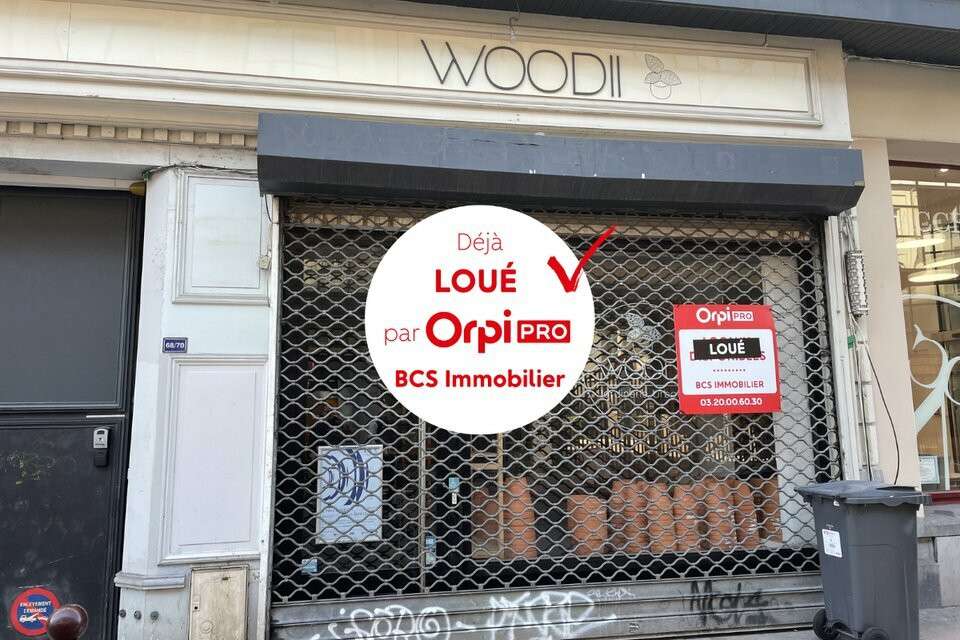 A louer local commercial de 52m² à Lille (59000)