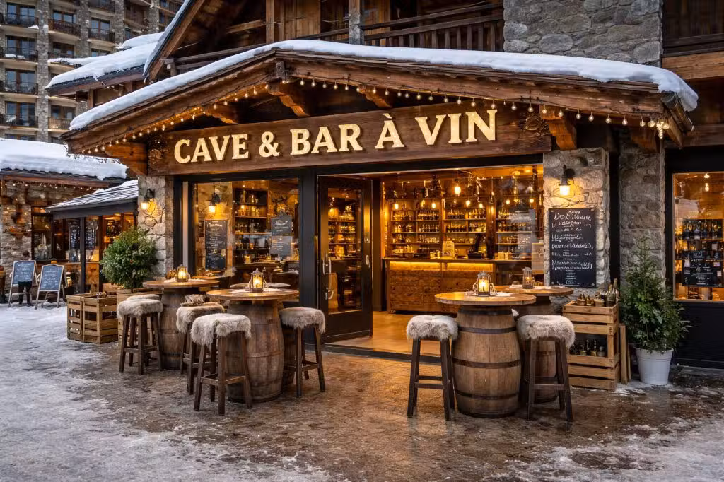 Vente bar cave à vins licence 4 en station 74
