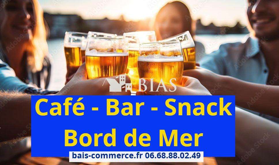 Vente bar café crêpes 120 pl bord de mer dept 76