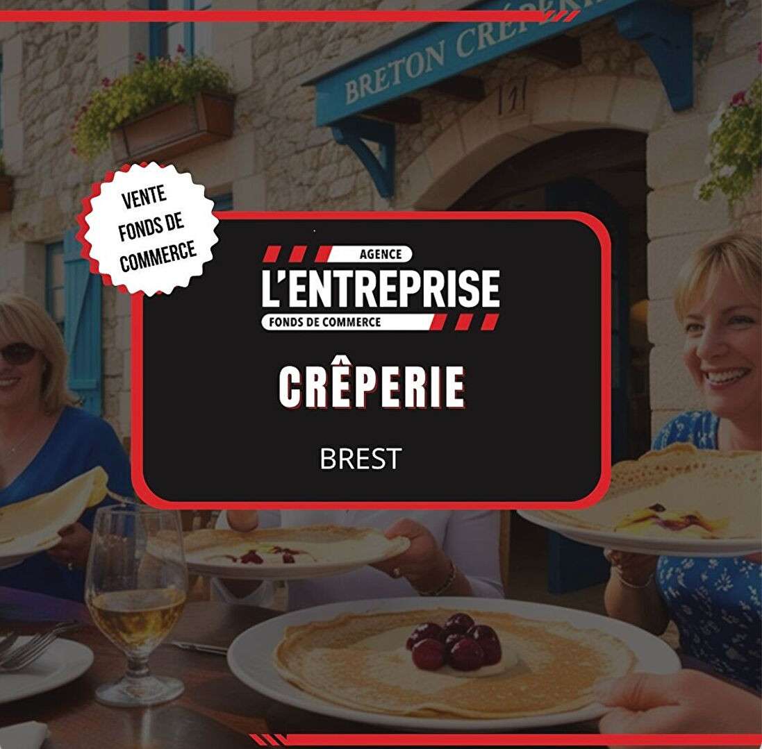 Vente crêperie emplacement exceptionnel à Morlaix