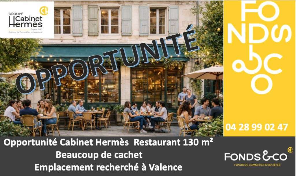 Vente restaurant en centre-ville de Valence