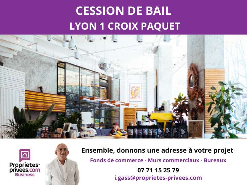 Cession bail local 49m² + cave à Lyon 69001