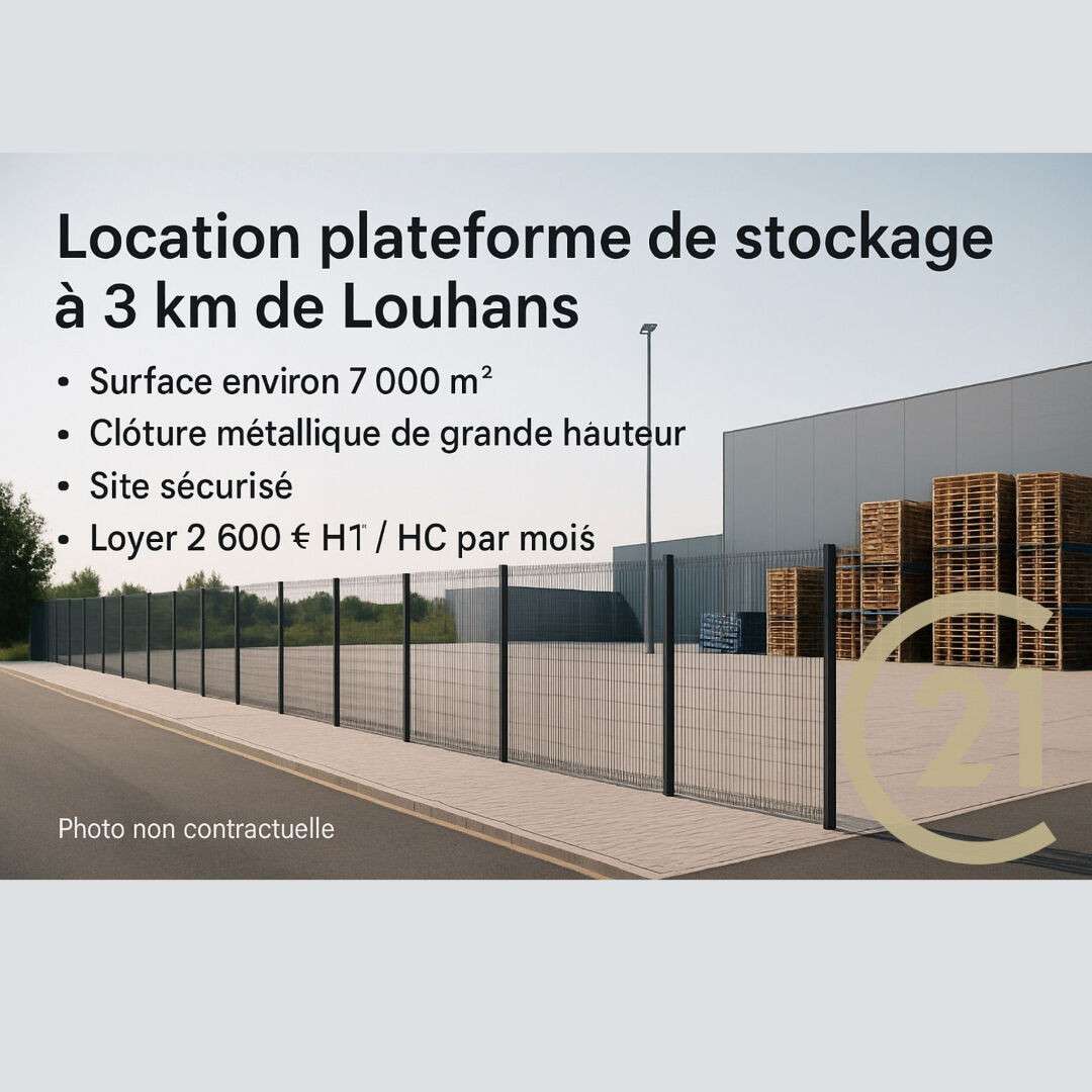 Location plateforme de stockage 7000m² à Louhans 