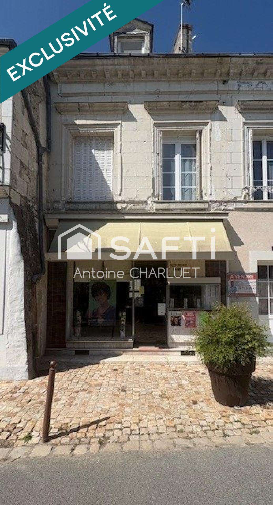 Vente local 35m² et appart à Châtillon-sur-Indre