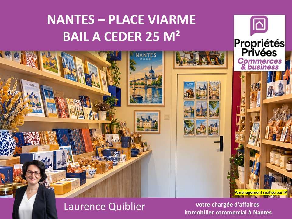 Bail à céder local commercial 25m² à Nantes Viarme