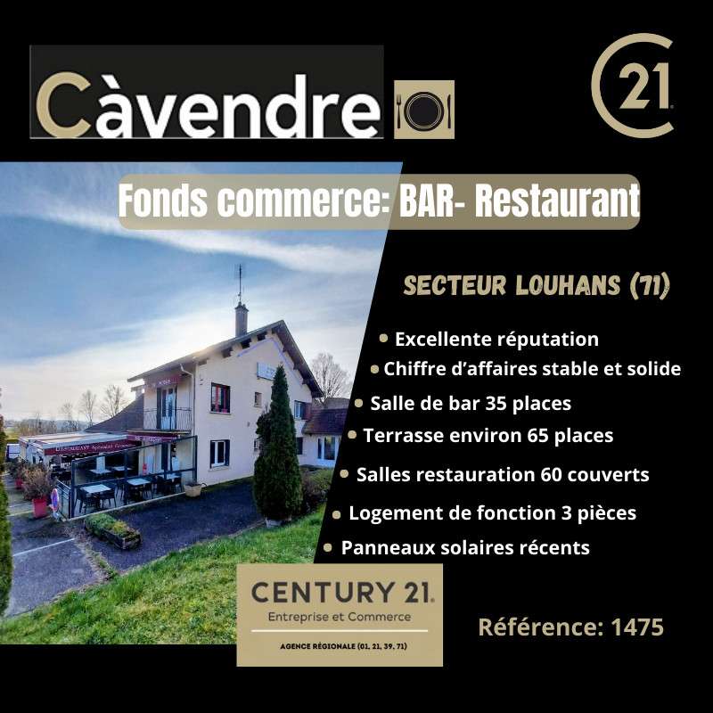 Exclusivité ! bar restaurant de réputation Louhans
