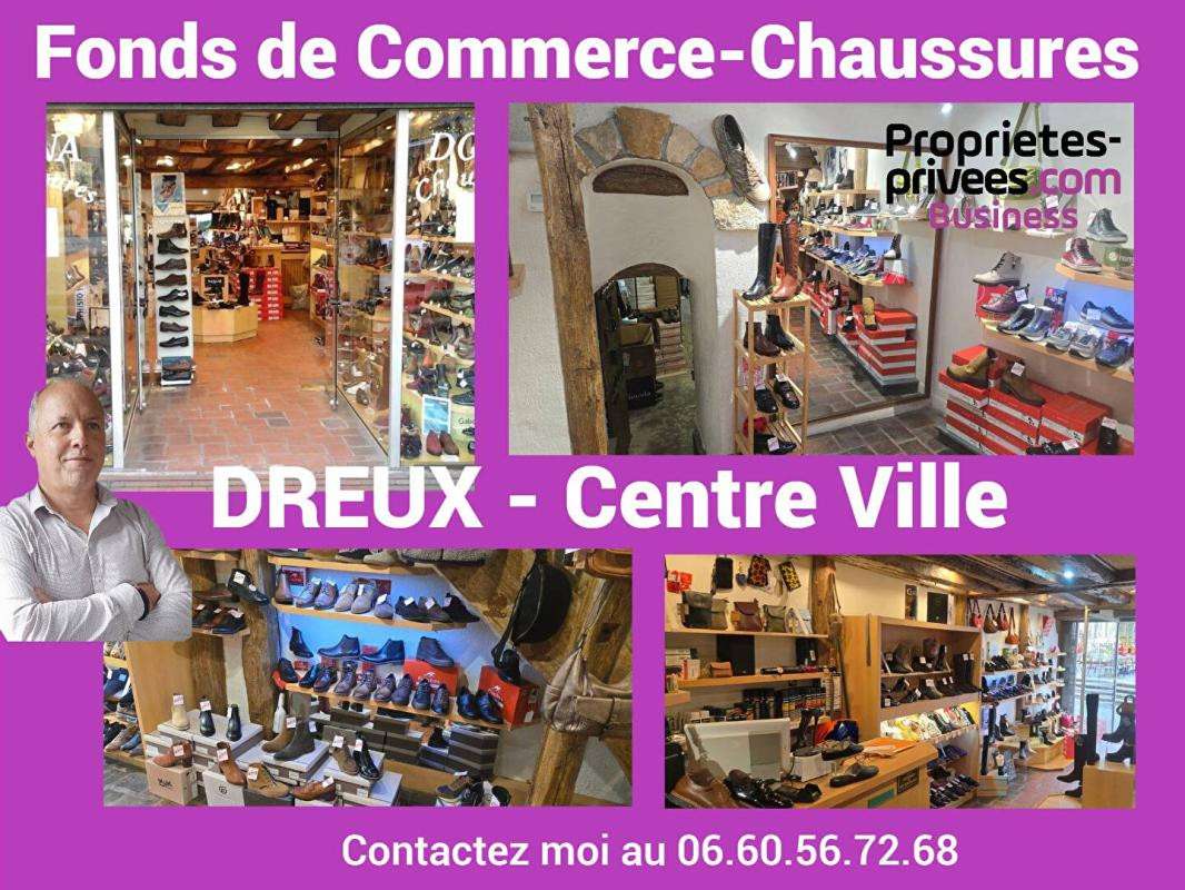 Vente FDC boutique chaussures de 90m² à Dreux
