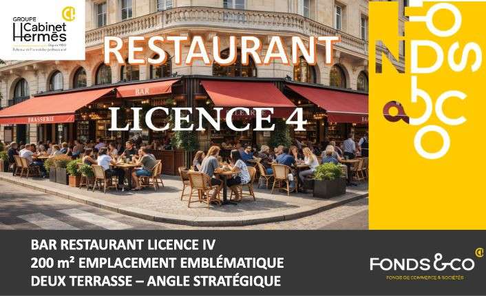 Vente restauration bar licence IV TOP empl Valence