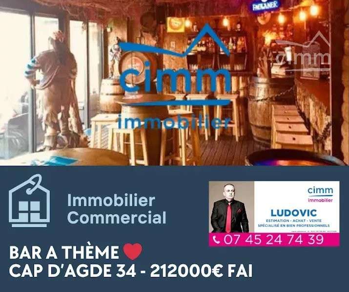 Vente bar à thème très bien situé au Cap d'Agde