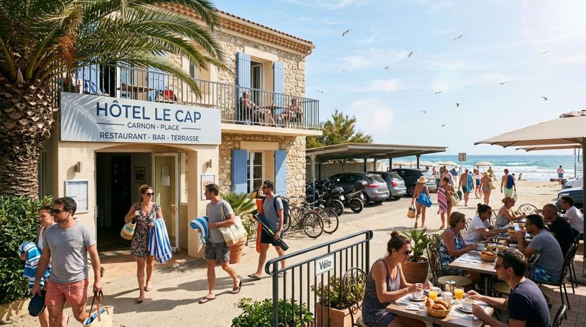 A vendre hôtel bureau 2 ** sur littoral Carnon